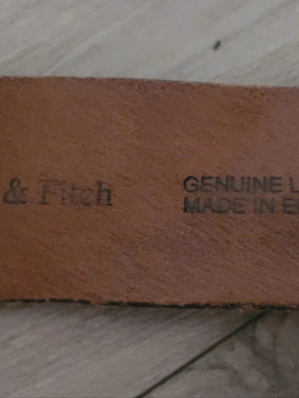 Womans Abercrombie and Fitch Leather Belt Brown Leather Preowned.